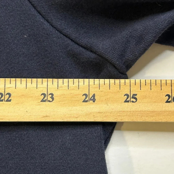 Karen Scott sport snowman applique button down navy fleece sweater size 1X - Picture 8 of 9